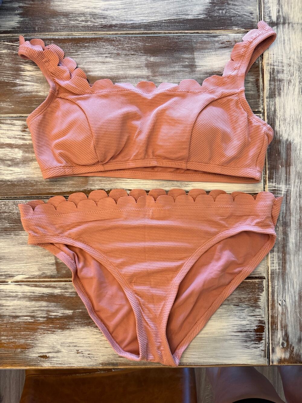 Time and Tru Dusty Pink Bikini Size Large 12-14